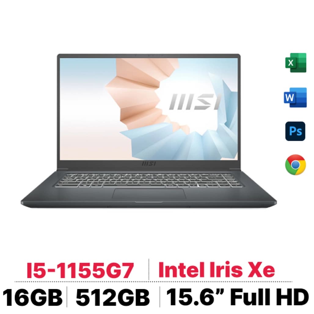Laptop MSI Modern 15 A11MU 680VN - Cũ Xước Cấn