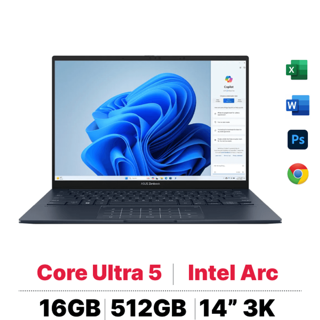 Laptop Asus Zenbook 14 Oled UX3405MA-PP151W - Cũ Đẹp