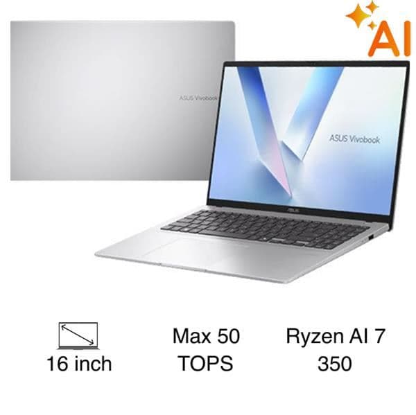 Asus Vivobook 16 M1607KA - MB091WS (R7 AI 350, 16GB, 512GB, WUXGA, OfficeH24+365, Win11)