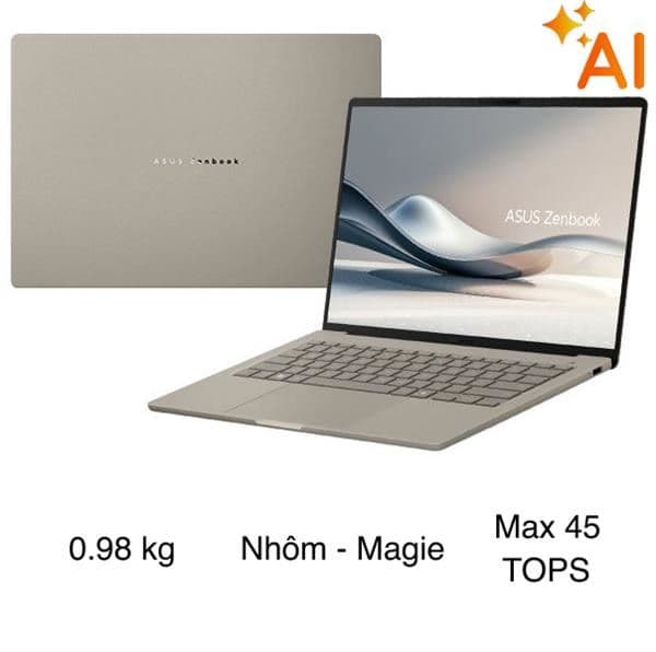 Asus Zenbook A14 UX3407QA - QD299WS (X1 26 100, 16GB/, 512GB, WUXGA OLED, OfficeH24+365, Win11)
