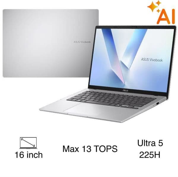 Asus Vivobook 16 A1607CA - MB038WS (Ultra 5 225H, 16GB, 512GB, WUXGA, OfficeH24+365, Win11)