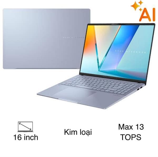 Asus Vivobook S16 S5606CA - RI115WS (Ultra 7 255H, 32GB, 1TB, 2.8K 120Hz, OfficeH24+365, Win11)