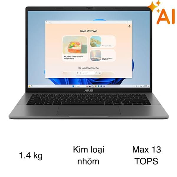 Asus Vivobook S14 S3407CA - LY096WS (Ultra 7 255H, 16GB, 512GB, WUXGA, OfficeH24+365, Win11)