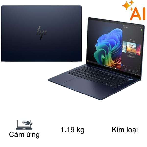 HP EliteBook Ultra G1i AI - B9FE9PT (Ultra 7 268V, 32GB, 1TB, 2.8K OLED 120Hz, Cảm ứng, Win11 Pro)