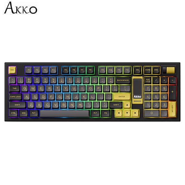 Bàn Phím Cơ Bluetooth Akko 5098B Black&Gold V3 Piano Pro