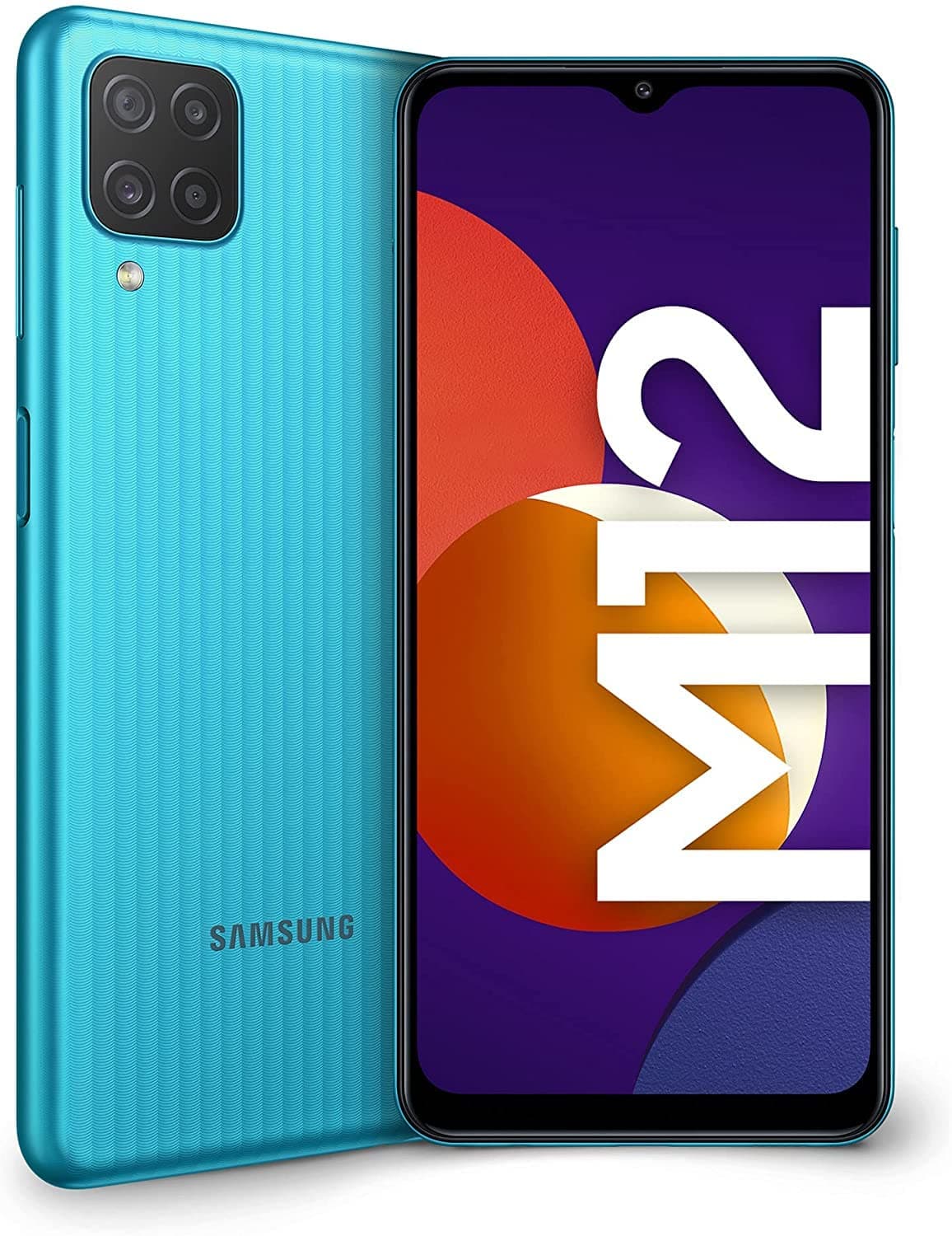 Samsung Galaxy M12 (SM-M127F/DS) Dual SIM 64GB/ 4GB RAM, 6.5” GSM Unlocked International Version - No Warranty - Light Blue