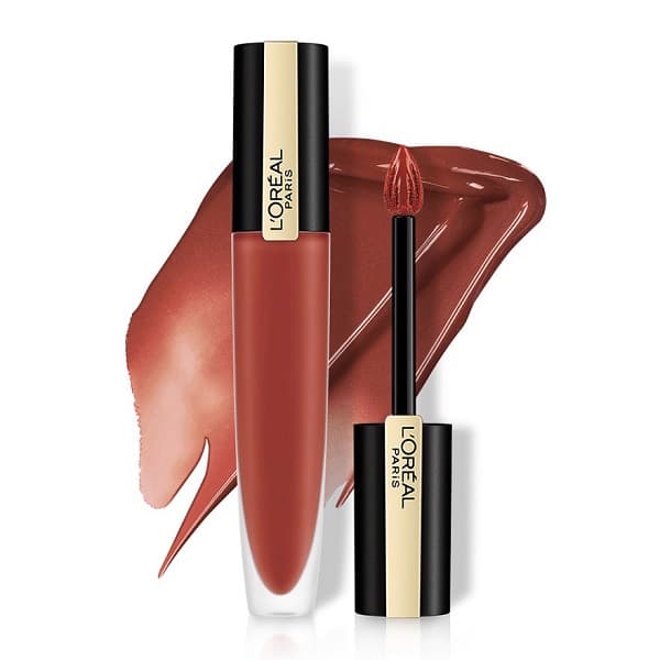 Son Kem Lì L'Oreal Paris Rouge Signature #144 I Conquer Hồng Đất 7ml