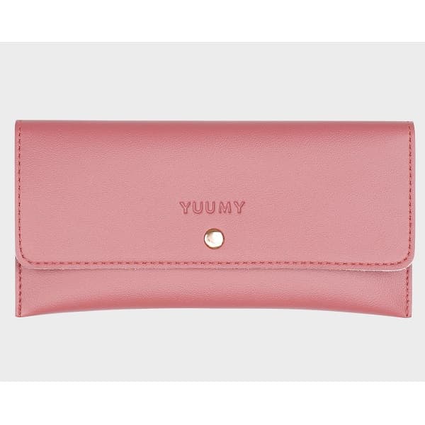 Ví Da Cầm Tay Thời Trang Yuumy Màu Hồng Ruốc YV8HR (Store 5703)