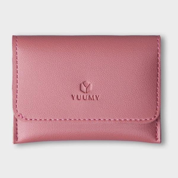 Ví Da Cầm Tay Thời Trang Yuumy Màu Hồng Ruốc YV12HR (Store 5703)