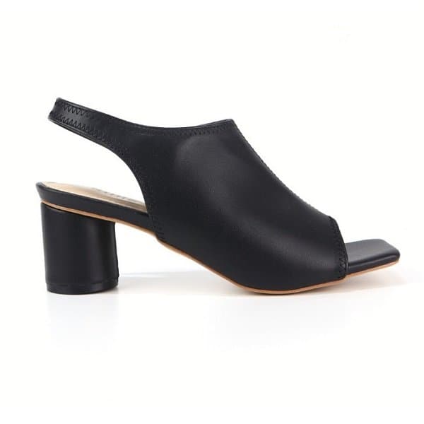 Giày Giả Boot Sabo Mũi Vuông 7cm Cillie Màu Đen 1015-DEN (Store 5703)