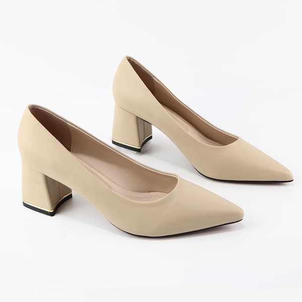 Giày Cao Gót Miso 5cm Cillie Màu Kem M028-KEM (Store 5703)