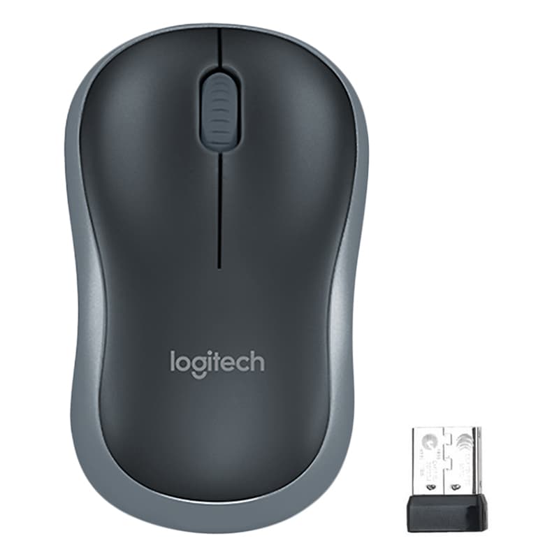 Chuột không dây Logitech M185 - Hãng chính hãng - Màu Xám