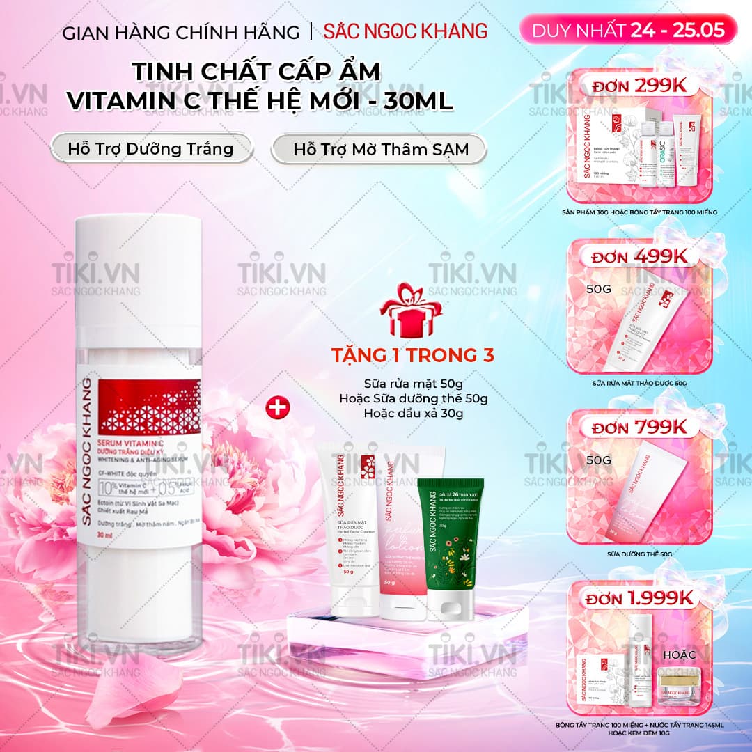 Tinh chất Serum C thế hệ mới Sắc Ngọc Khang 30ml giúp dưỡng trắng, mờ thâm nám, ngừa nếp nhăn