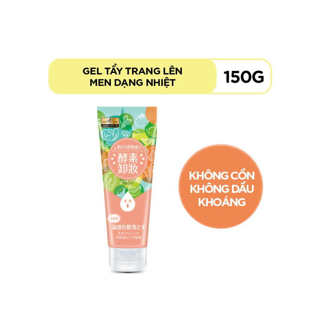 Gel tẩy trang lên mem dạng nhiệt 150g làm sạch bụi bẩn lớp trang điểm