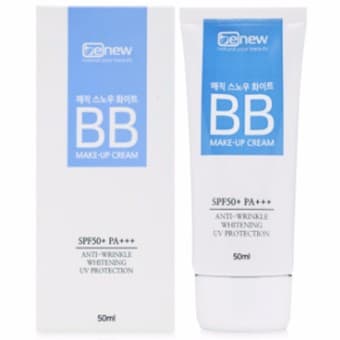 Kem trang điểm trắng da chống bóng nhờn Magic Snow White Hàn Quốc 50ml