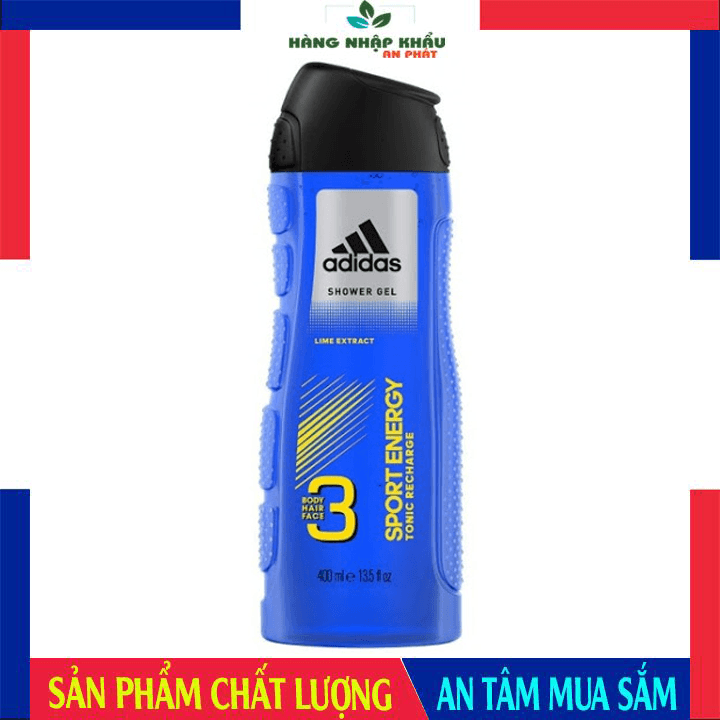 Sữa tắm gội 3 trong 1 Adidas Sport energy 250ml