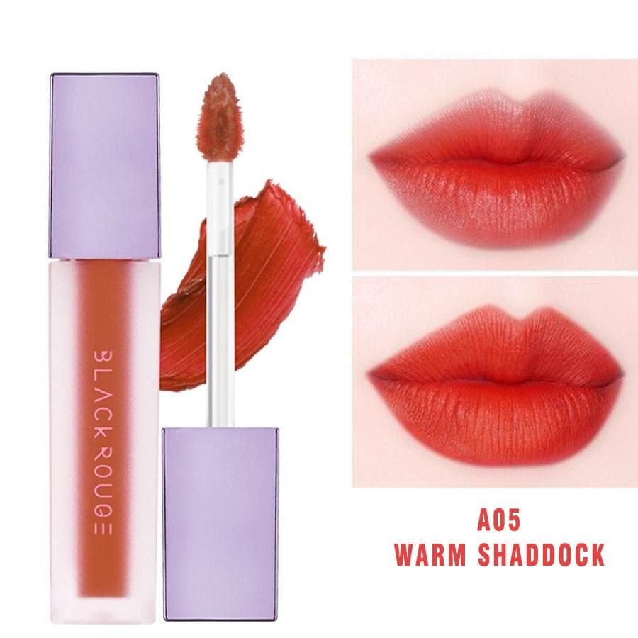 Son kem lì mềm môi Black rouge Hàn Quốc 5ml (A05: Warm Shaddock)